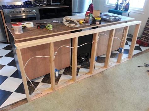 kitchen island outlet installation